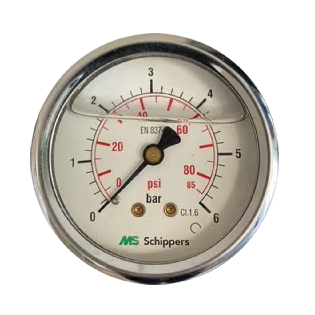 Spare part image Manometer m. glycerin, 6 bar