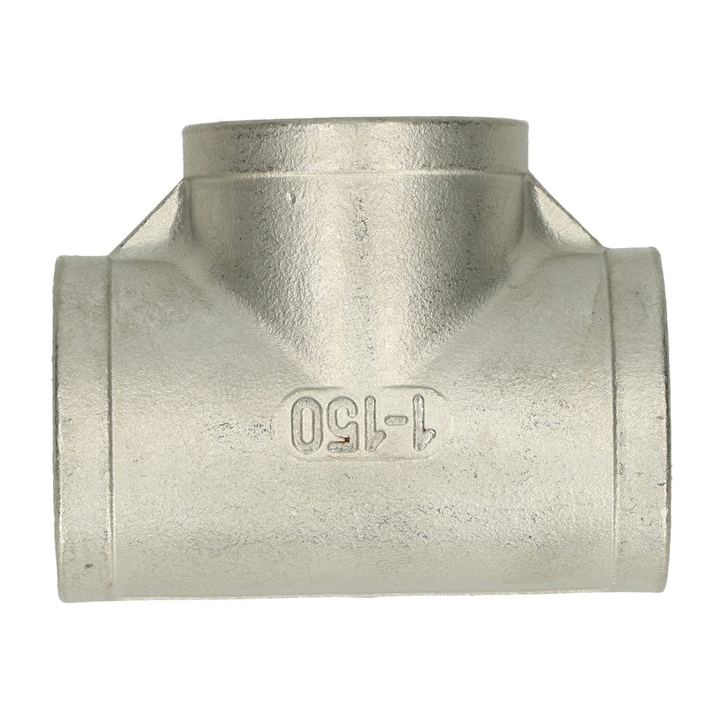 Spare part image T-stykke 1", indv. gevind, rustfrit stål